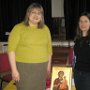 Therese Koturbash and Colette Joyce in church hall. February 2010.